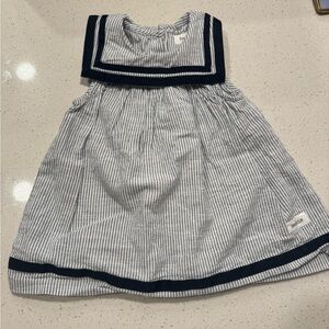 Baby sailor dress with collar